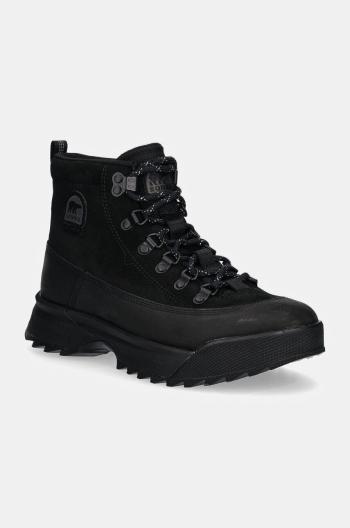 Kožená obuv Sorel SCOUT 87 PRO BOOT PLUS W pánska, čierna farba, 2084861010