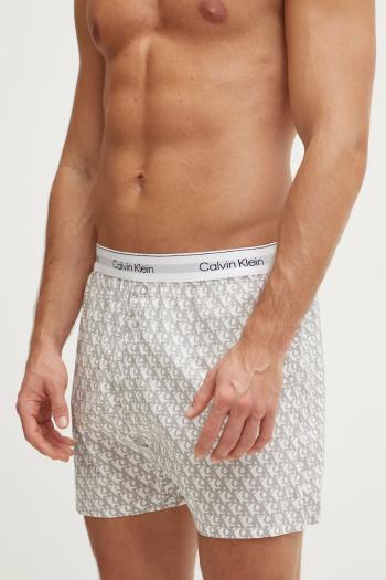 Bavlnené pyžamové šortky Calvin Klein Underwear biela farba, vzorovaná, LV00NM2831