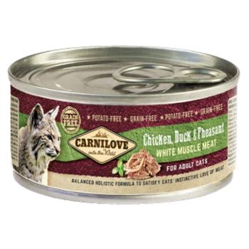 CARNILOVE Cat chicken duck & pheasant konzerva pre mačky 100 g