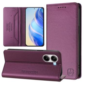 RINA Zaklápacie puzdro pre Xiaomi Poco X7 Pro tmavofialová