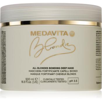 Medavita Blondie All Blondes posilujúca maska pre farbené vlasy 500 ml