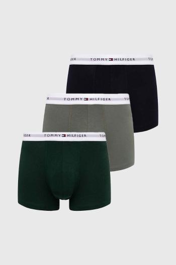 Boxerky Tommy Hilfiger 3-pak pánske, zelená farba, UM0UM02761