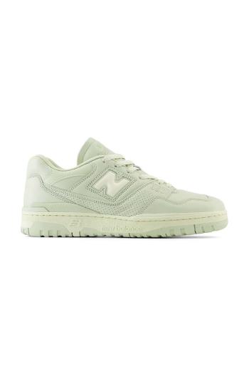 Kožené tenisky New Balance BB550MCC zelená farba, BB550MCC