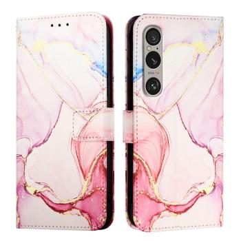 ART MARBLE Peňaženkový kryt pre Sony Xperia 1 VI ROSE GOLD