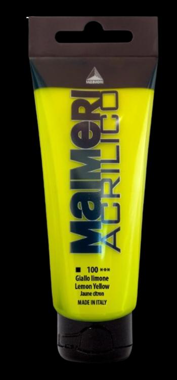 MAIMERI ACRILICO - Akrylové farby 100 - lemon yellow, 0,075 L