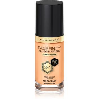 Max Factor Facefinity All Day Flawless dlhotrvajúci make-up SPF 20 odtieň 70 Warm Sand 30 ml