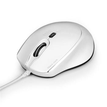 PORT optická myš SILENT, USB-A/USB-C, 3600 DPI, biela
