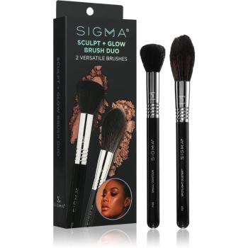 Sigma Beauty Brush Duo Beauty Sculpt + Glow sada štětců pro dokonalý vzhled