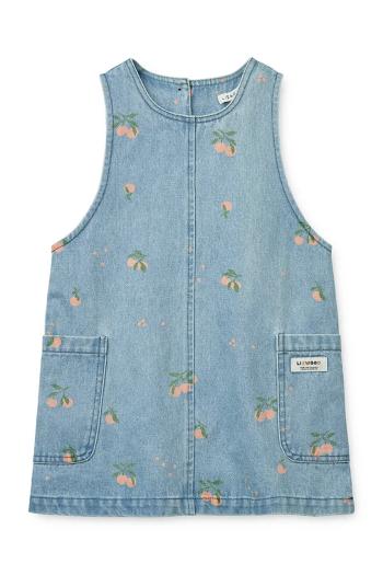 Dievčenské rifľové šaty Liewood Angelica Printed Denim Dress mini, rovný strih, LW19896