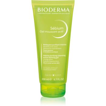 Bioderma Sébium Gel Moussant Actif hĺbkovo čistiaci gél pre mastnú a problematickú pleť 200 ml