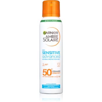 Garnier Ambre Solaire Sensitive Advanced opaľovacia hmla v spreji pre veľmi citlivú pleť SPF 50+ 150 ml