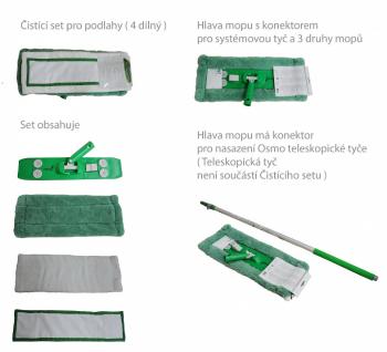 OSMO Čistiaci set na podlahy - 4-dielny