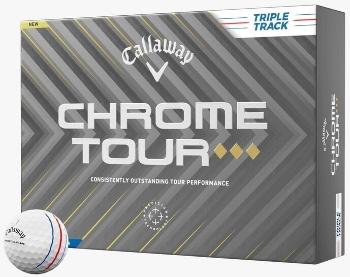 Callaway Chrome Tour Triple Diamond White Triple Track Golfové lopty