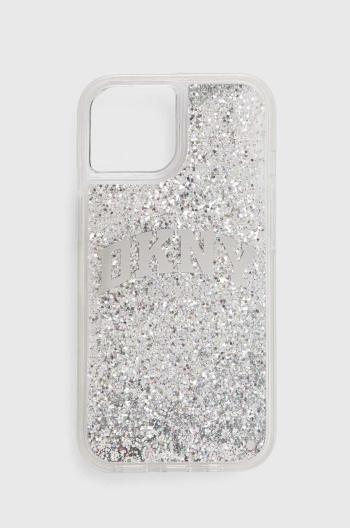 Puzdro na mobil Dkny iPhone 15 / 14 / 13 6.1" biela farba, DKHCP15SLBNAET,