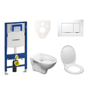 Cenovo zvýhodnený závesný WC set Geberit do ľahkých stien / predstenová montáž + WC S-Line S-line Pro 111.300.00.5ND5