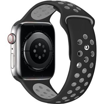 Eternico Sporty na Apple Watch 38 mm/40 mm/41 mm   Elephant Gray and Black (AET-AWSP-GraBl-38)