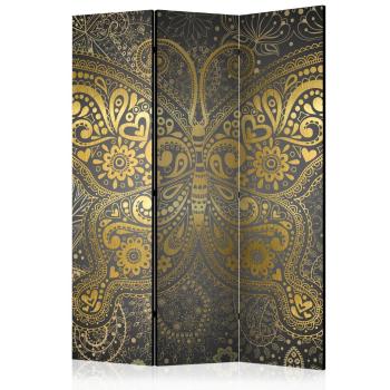 Paraván Golden Butterfly Dekorhome 135x172 cm (3-dielny)