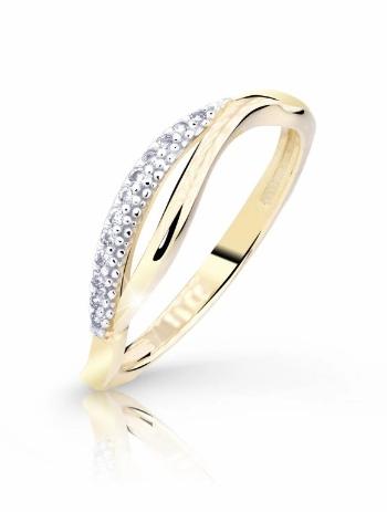 Cutie Diamonds Jemný prsteň zo žltého zlata s diamantmi DZ8054-10-X-1 54 mm
