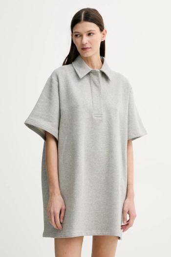 Bavlnené šaty Stand Studio Kennedi šedá farba, mini, oversize, 66457-8505