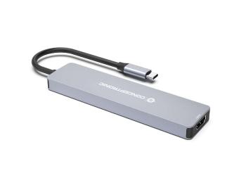 Conceptronic  DONN19G 7-in-1 USB 3.2 Gen 1 Docking Station Szürke...