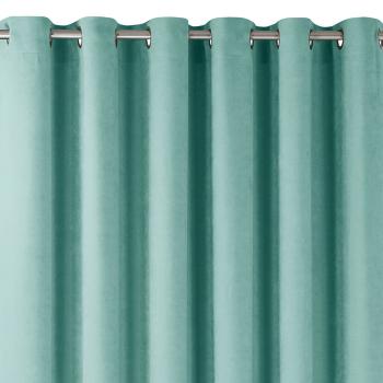 Sötétítő függöny MILANA türkiz ezüst ezüst fém zsenília 280x270 HOMEDE