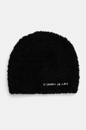 Čiapka Tommy Jeans čierna farba, AW0AW17058