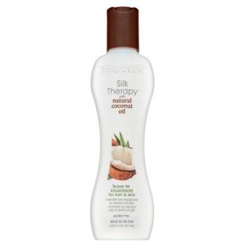 BioSilk Therapy with Natural Coconut Oil Leave-In Treatment bezoplachová starostlivosť na rozštiepené končeky vlasov 167 ml
