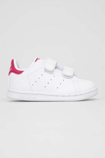 Detské topánky adidas Originals Stan Smith CF I FX7538 biela farba