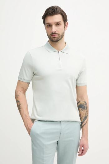 Bavlnené polo tričko Calvin Klein čierna farba, jednofarebné, K10K112754