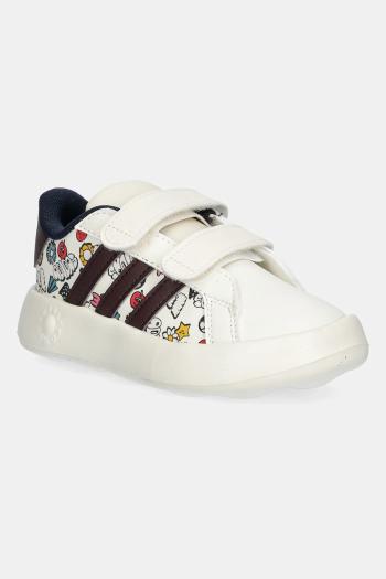 Detské tenisky adidas GRAND COURT 2.0 béžová farba, JR5152