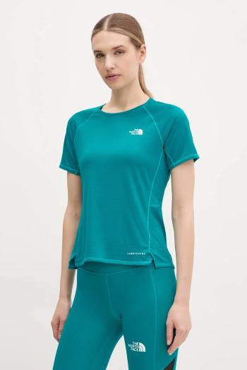 Športové tričko The North Face Sunriser zelená farba, NF0A8BBX6GO1