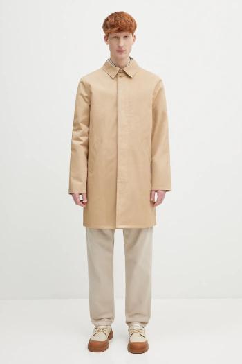 Bavlnený kabát A.P.C. mac ville béžová farba, prechodný, COZBA.H01103