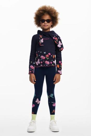 Detské legíny Desigual tmavomodrá farba, vzorované, 25WGKK01