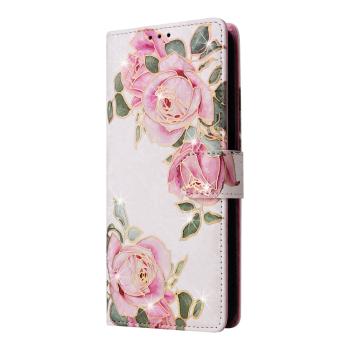 FLOWERY Peňaženkové puzdro pre Samsung Galaxy A05s ROSE