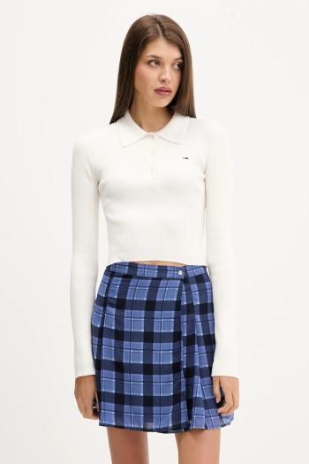 Sveter Tommy Jeans béžová farba, ľahké, DW0DW21829