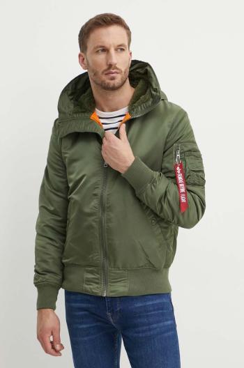 Bunda Alpha Industries MA-1 pánska, zelená farba, zimná