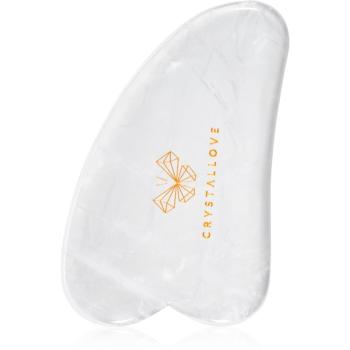 Crystallove Clear Quartz Gua Sha masážna pomôcka 1 ks