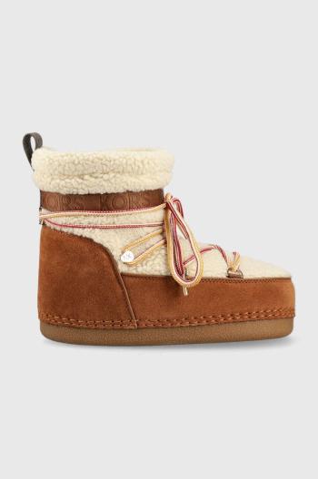 Snehule MICHAEL Michael Kors Zelda hnedá farba