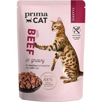 PrimaCat Kapsička, Filety s hovädzím v šťave, 85 g (6430069586575)