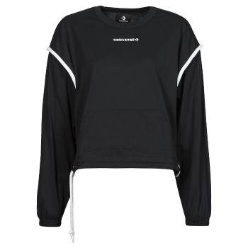 Converse  LONG SLEEVE JERSEY CREW  Mikiny Čierna