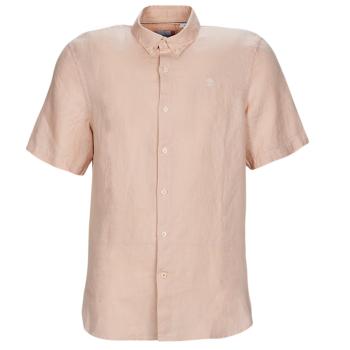 Timberland  SS Mill River Linen Shirt Slim  Košele s krátkym rukávom Ružová