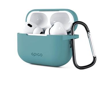 Epico silikónové puzdro na Airpods Pro 2 s karabínou – zelené (9911101500004)
