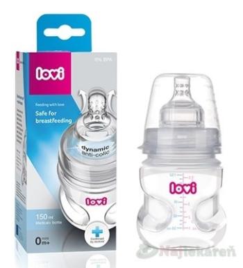 LOVI fľaša Medical+ Aktívne satie Super vent 150ml