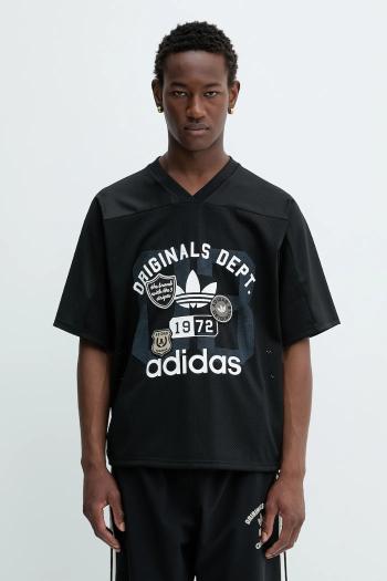 Tričko adidas Originals OG Dept Jersey pánske, čierna farba, s potlačou, KD6252