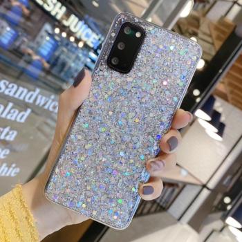 GLITTER ochranný obal Samsung Galaxy A53 5G strieborný