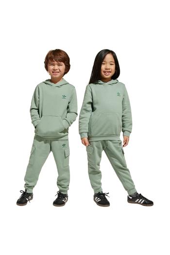 Detská tepláková súprava adidas Originals zelená farba, JC8956