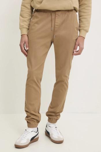 Nohavice Tommy Jeans pánske, zelená farba, DM0DM20283