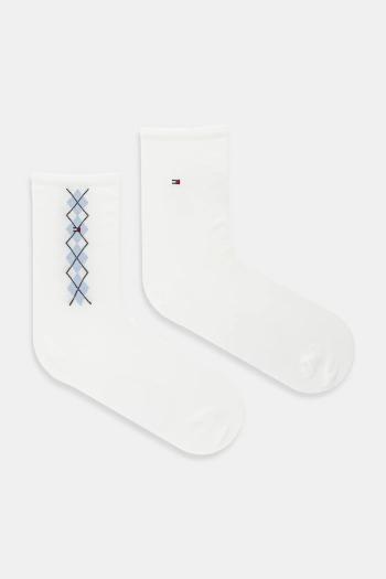 Ponožky Tommy Hilfiger 2-pak biela farba, 701236734