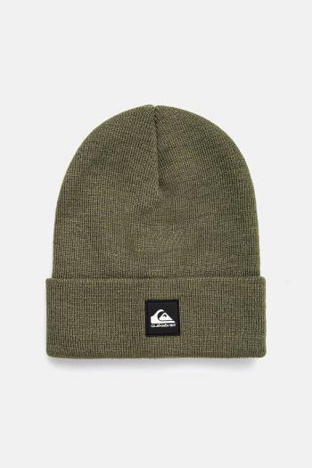 Detská čiapka Quiksilver BRIGADE BEANIE zelená farba biela, EQBHA03088