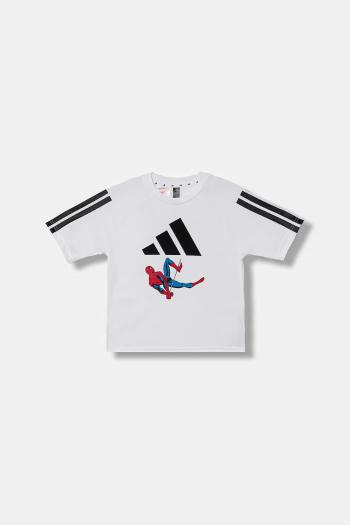 Detské tričko adidas Marvel biela farba, vzorované, JM0806